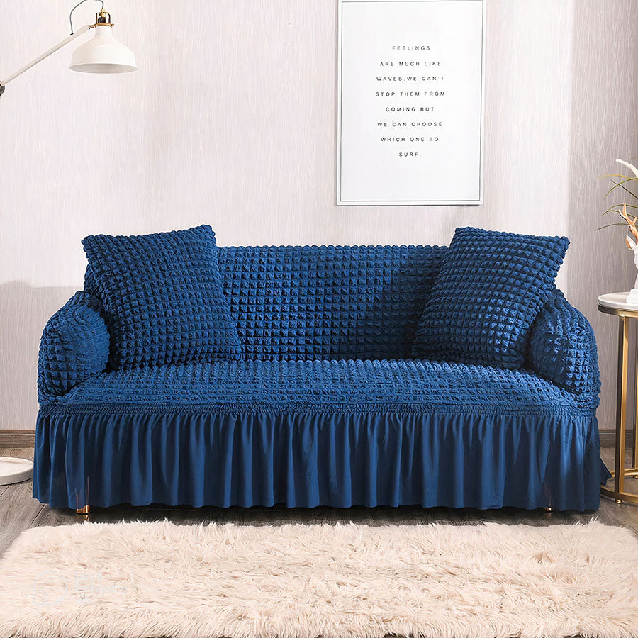 Persian Bubble Sofa Cover - Blue