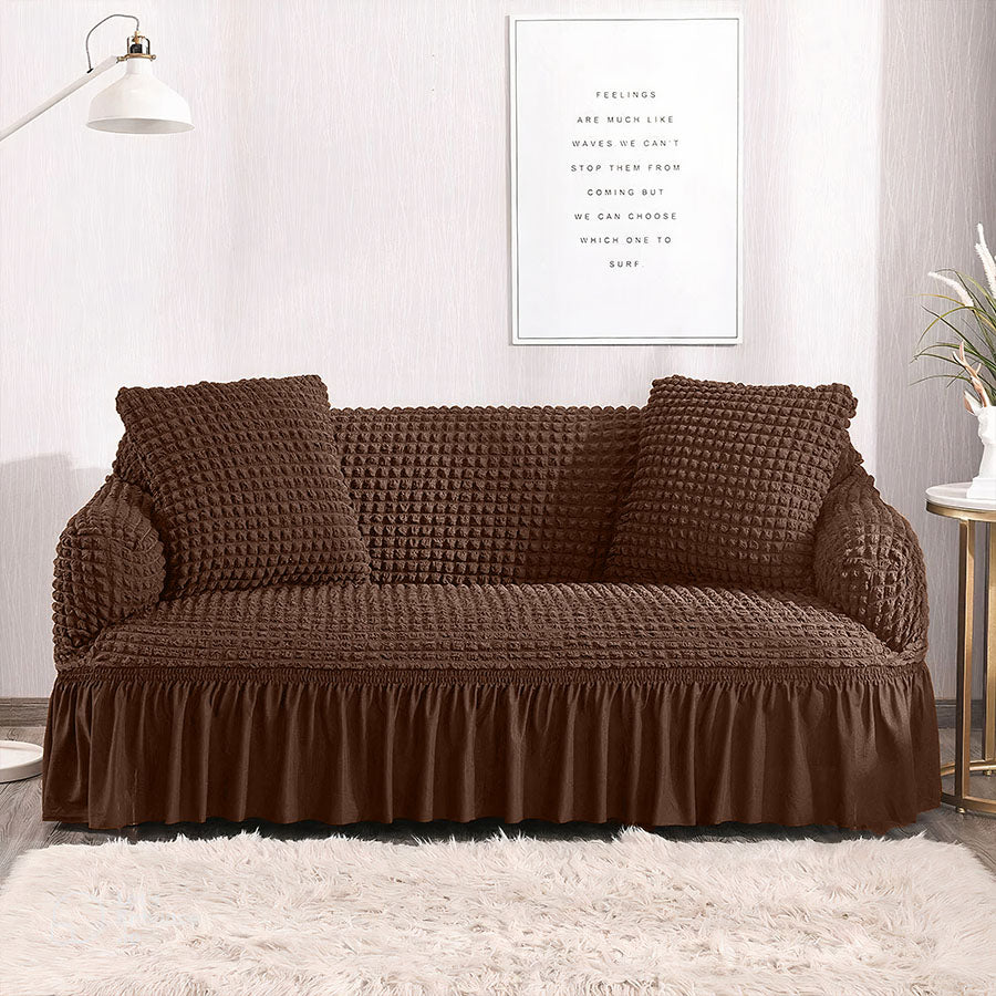 Persian Bubble Sofa Cover - Dark Brown