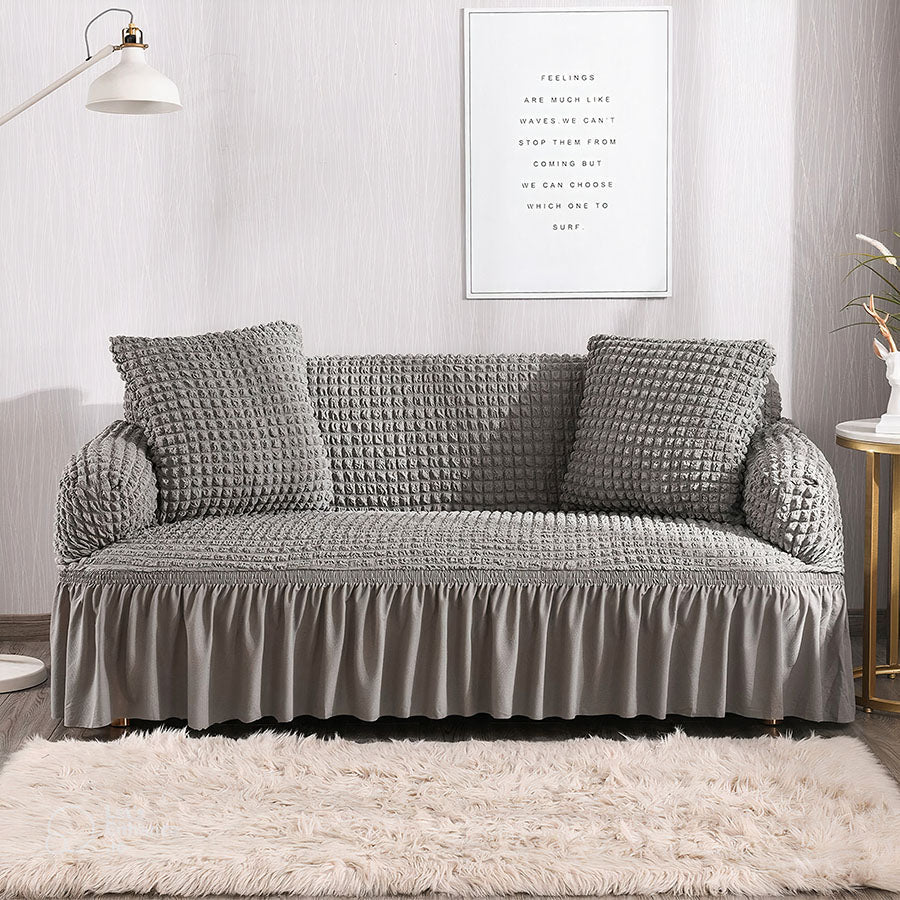 Persian Bubble Sofa Cover - Grey