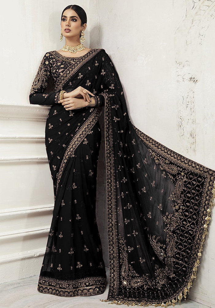 Luxucy Heavy Net Saree Collection  -Unstitched (MB-SC05)