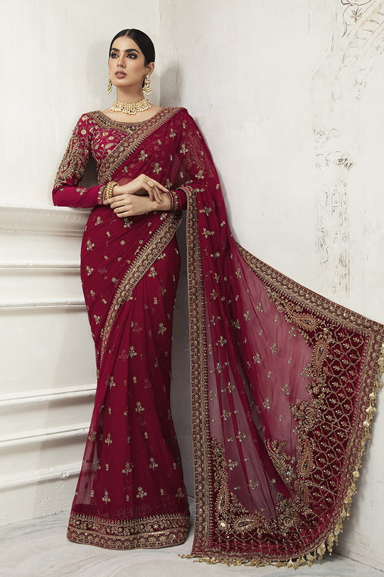 Luxucy Heavy Net Saree Collection  -Unstitched (MB-SC05)