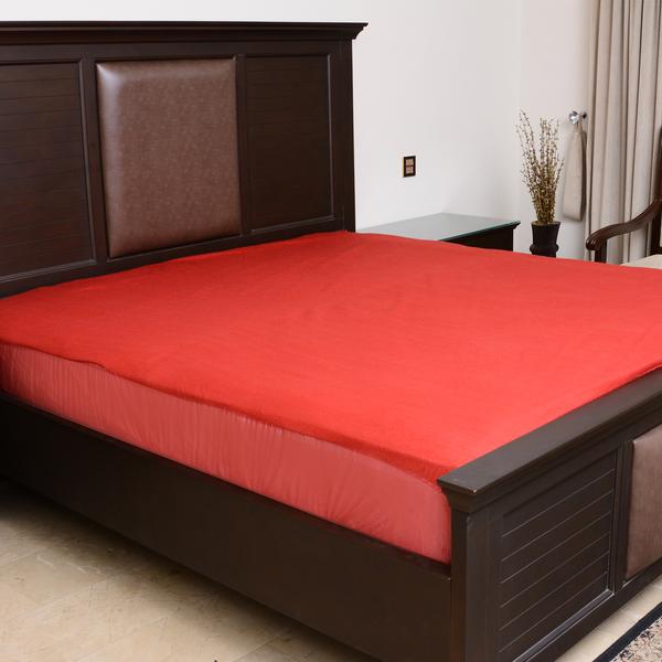 Terry Waterproof Mattress Cover - Maroon