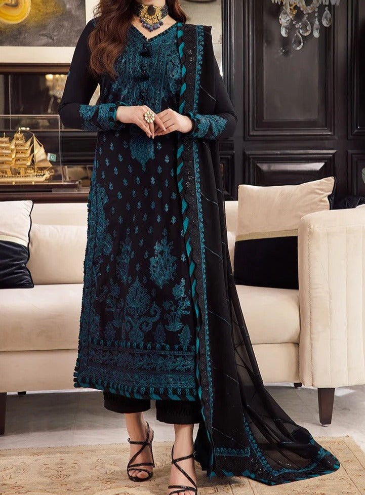 Lawn dress Embroidered 3pc - Brandy Wear ( Unstitch ) MC-78