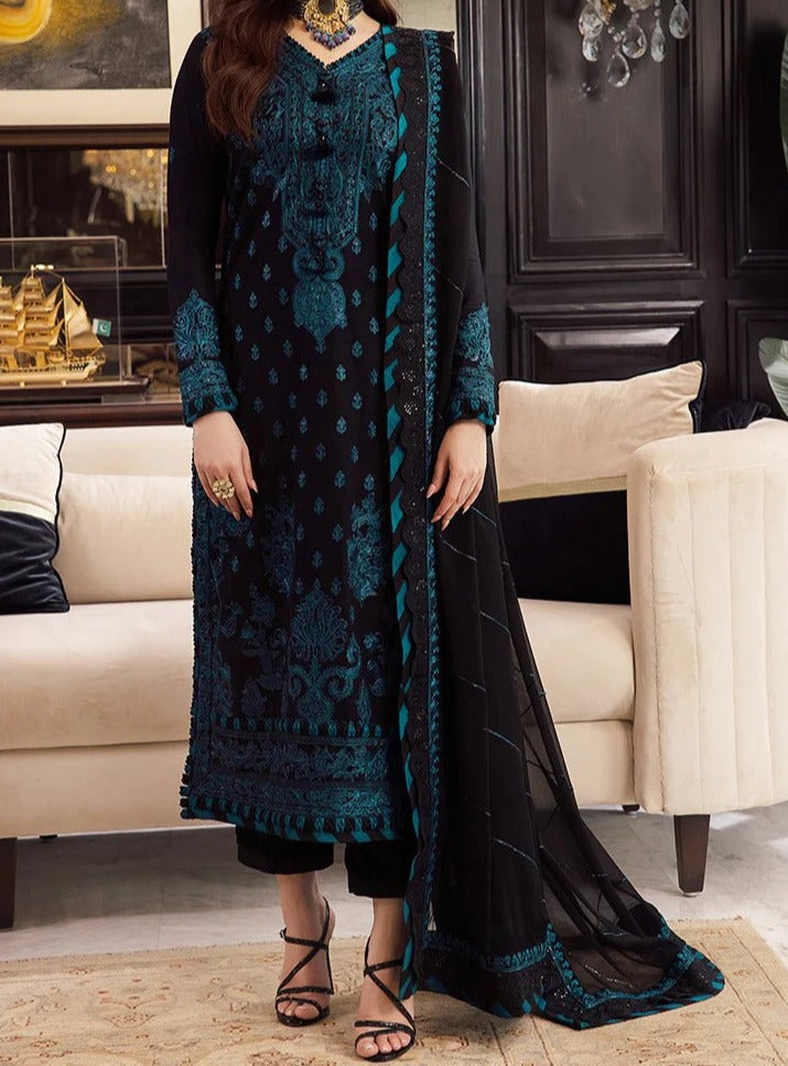 Lawn dress Embroidered 3pc - Brandy Wear ( Unstitch ) MC-78