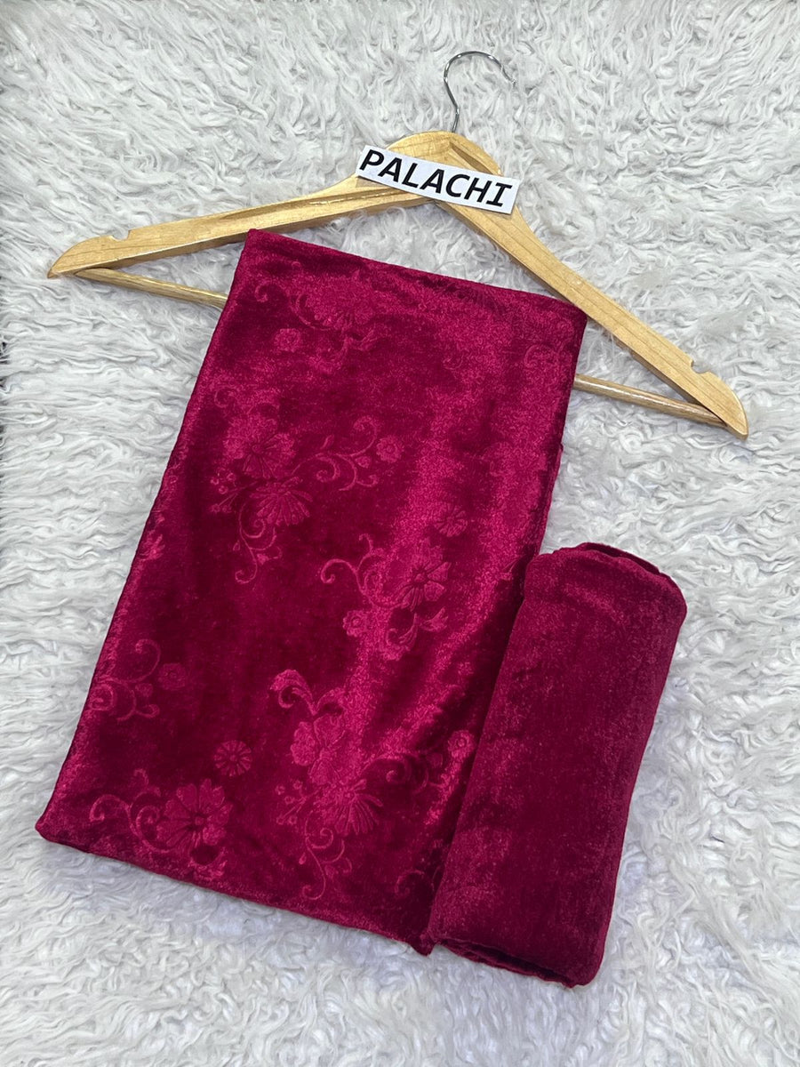 KOREAN VELVET 2PC KV-02 ( Mehroon ) – Brandy Wear