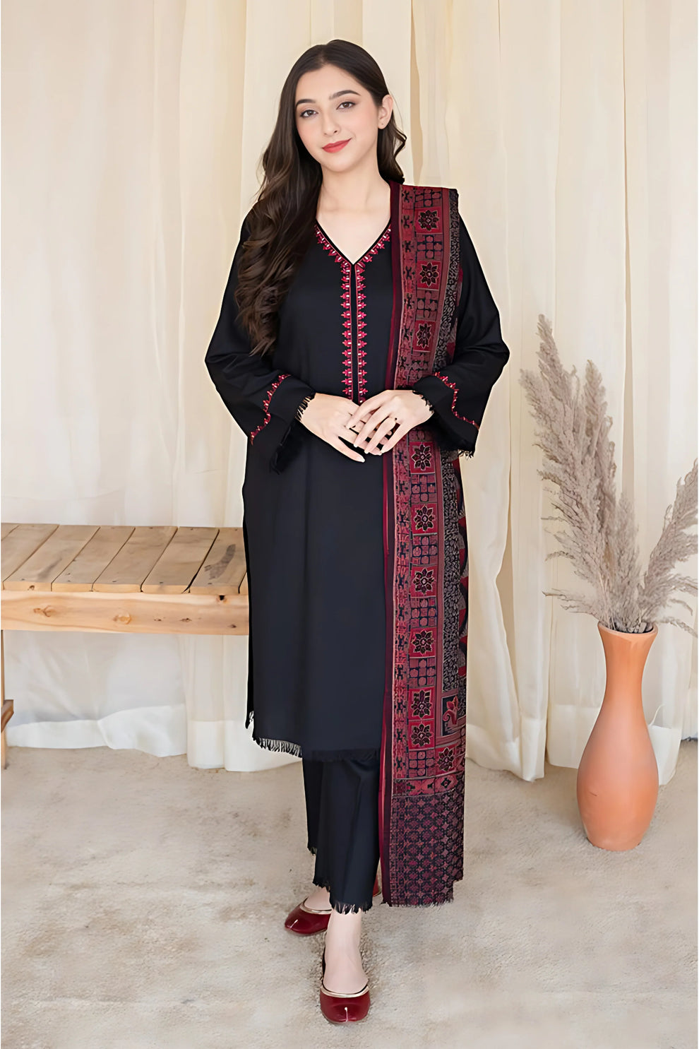 AISLING 3PC Lawn suit with Digital Printed Shawl AF-06