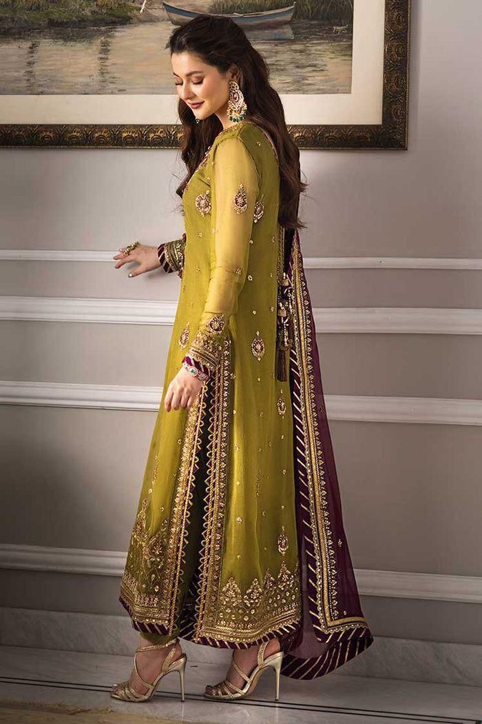 Embroidered Chiffon 3pc Suit Unstitch AF-901