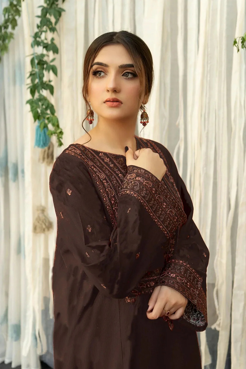 AISLING 3PC Lawnsuit with Digital Printed Shawl AF-07